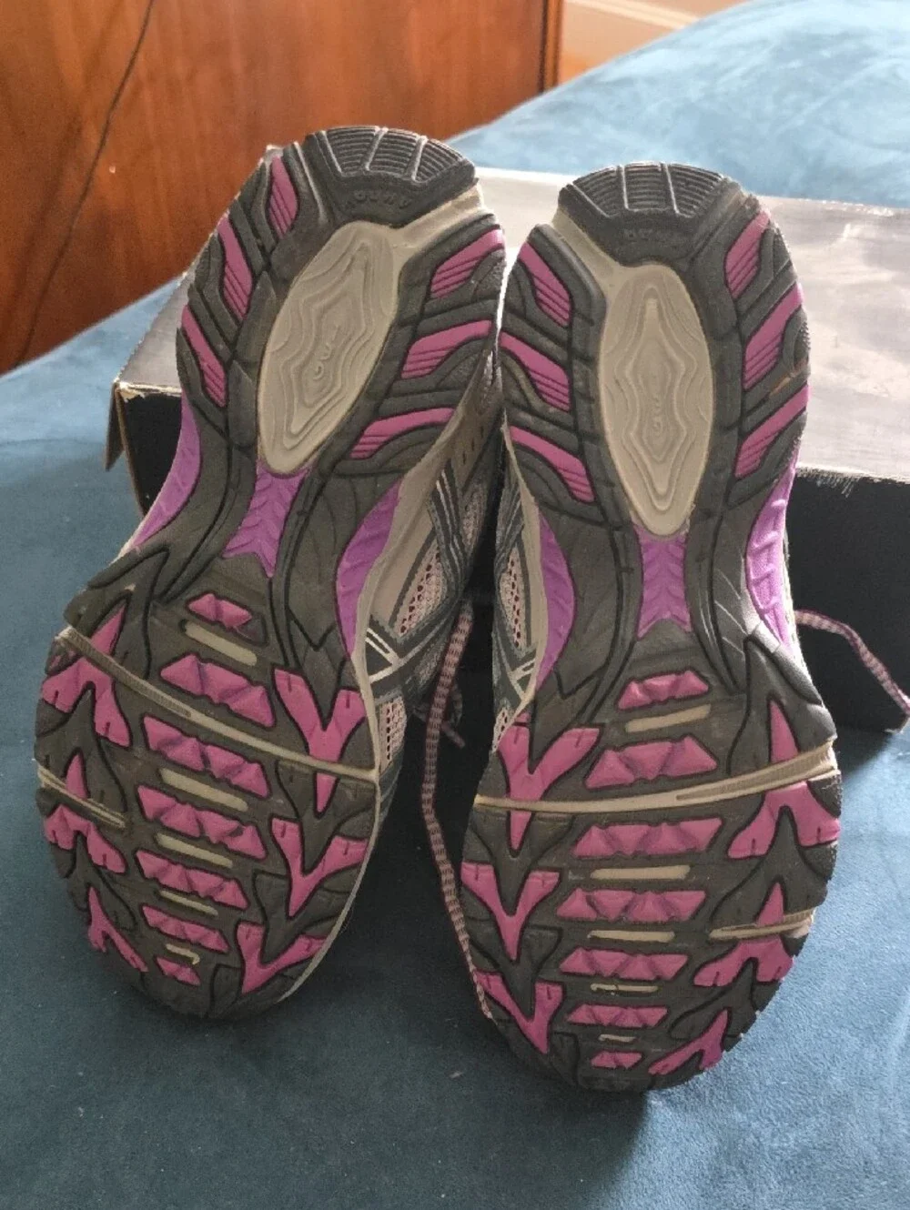 ASICS Gray and Purple Women's Athletic Trainers